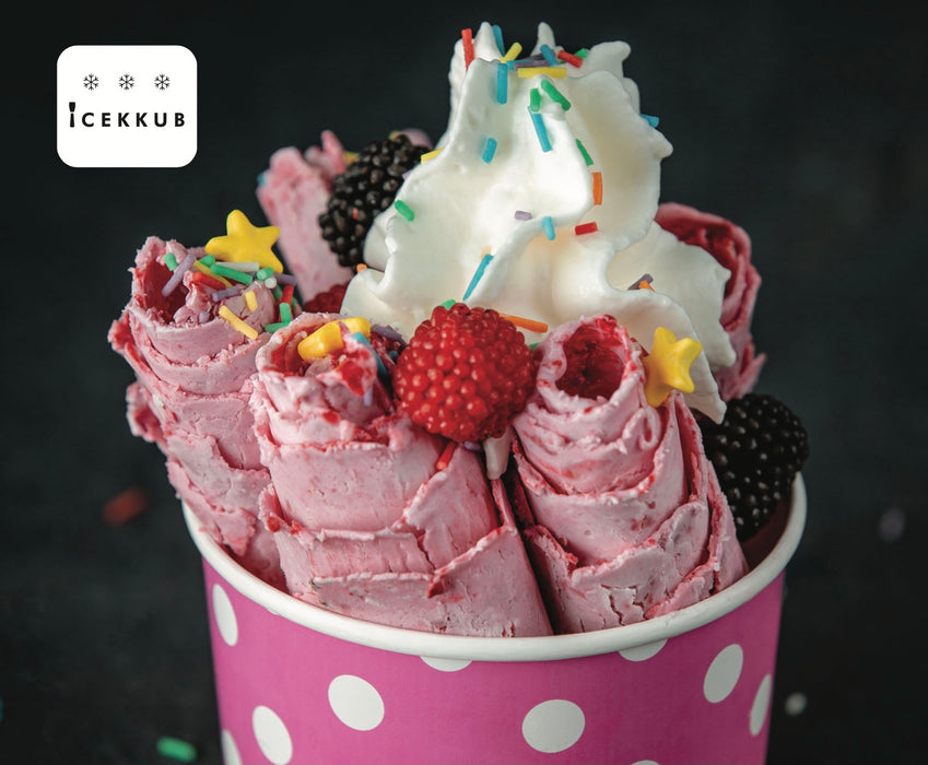 recette pot icerolls crème glacé roulé aux fruits icekkub